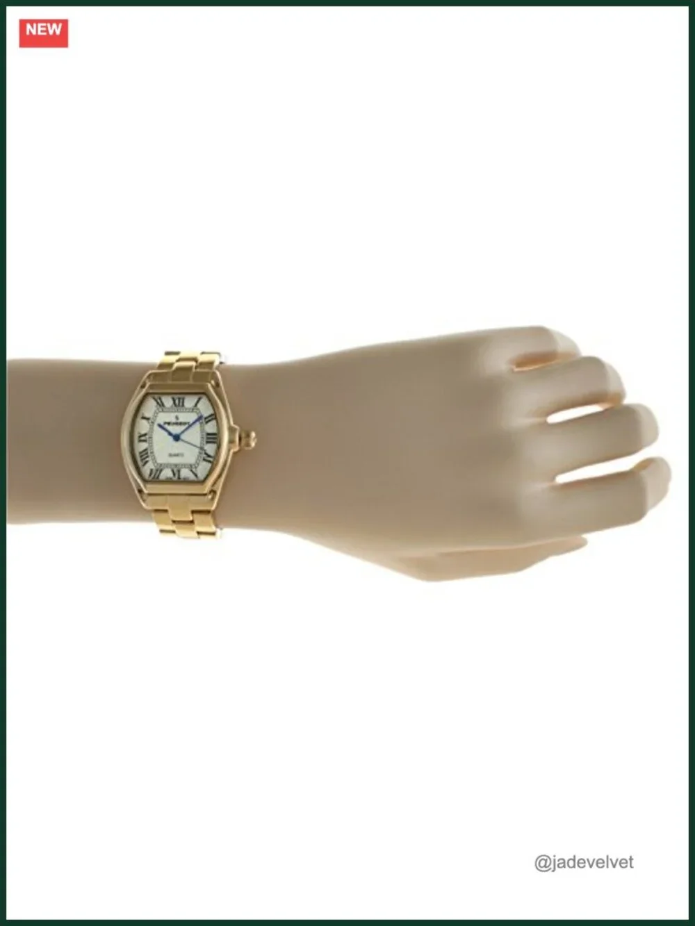 Ladies Tank Dress Watch with Bracelet & Roman Numeral Dial